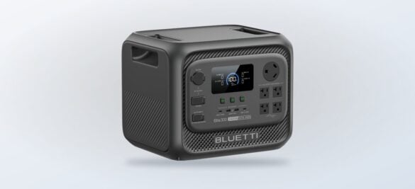BLUETTI Elite 300 portable power station from an angled view
