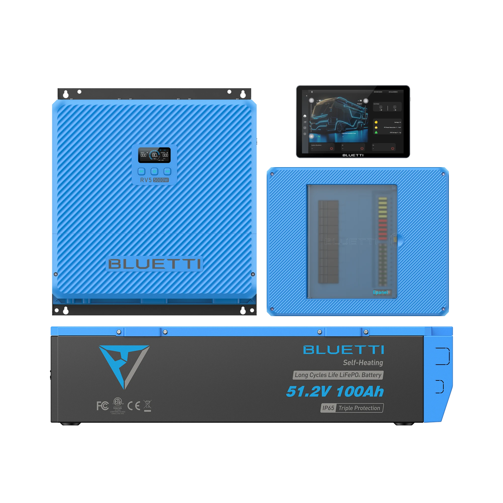 BLUETTI 5kWh RV Kit components