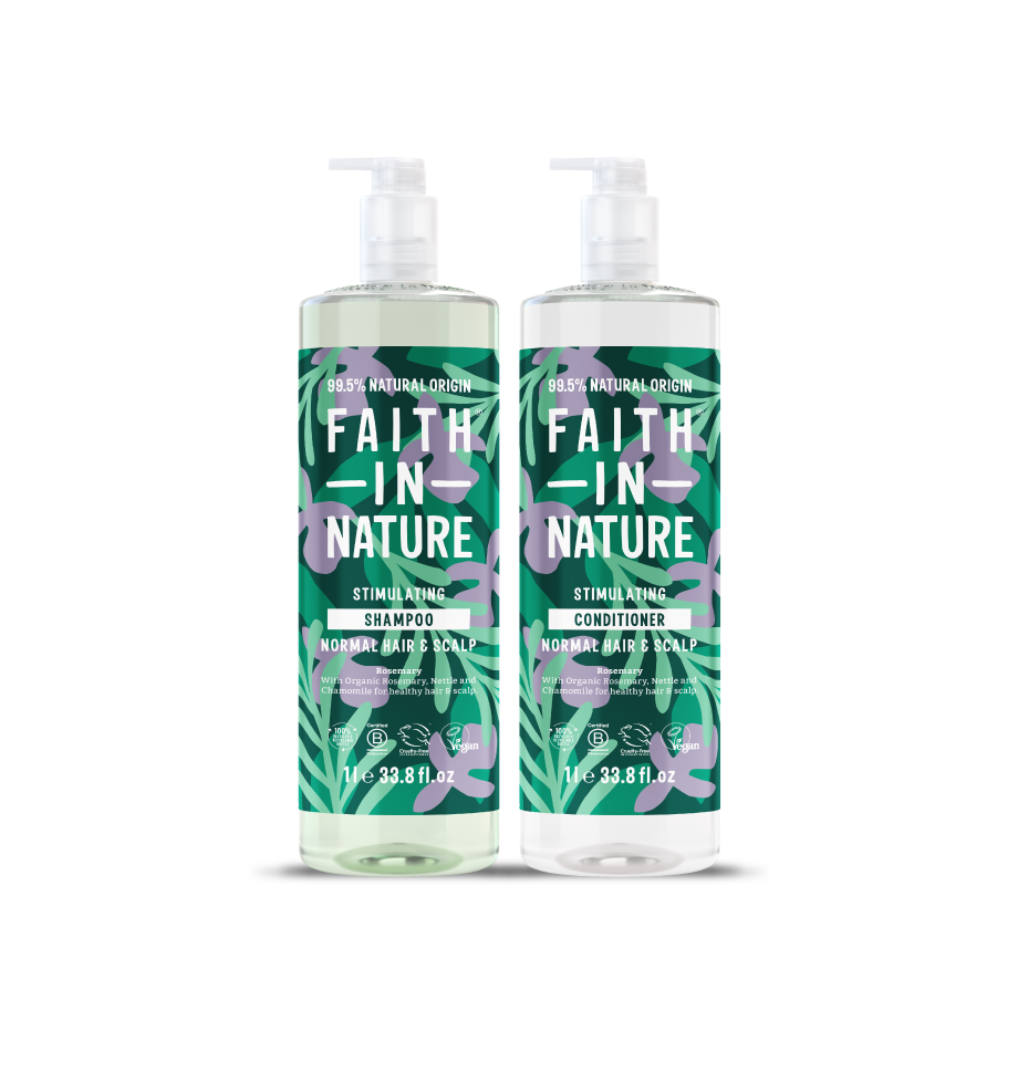Faith In Nature Rosemary shampoo and conditioner 1L set
