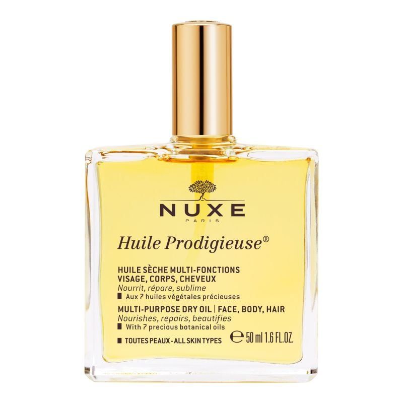 Flacone dell'olio secco Nuxe Huile Prodigieuse