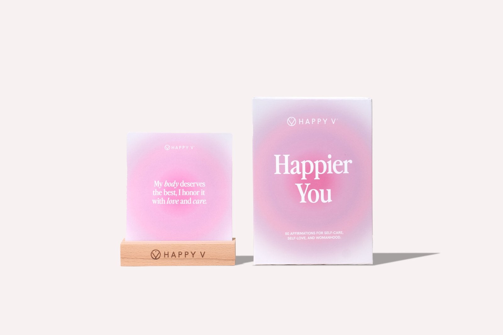 Happy V Affirmation Cards