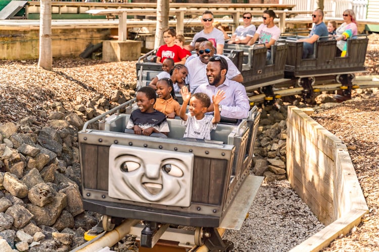 Theme park ride at Drayton Manor