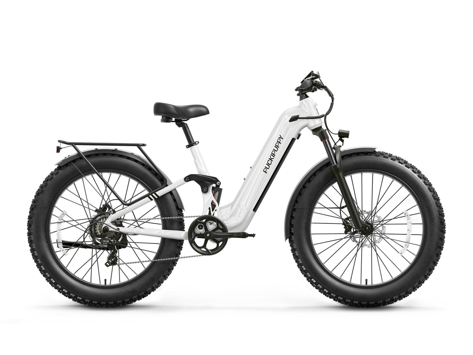 Puckipuppy Boxer ST electric bike in white