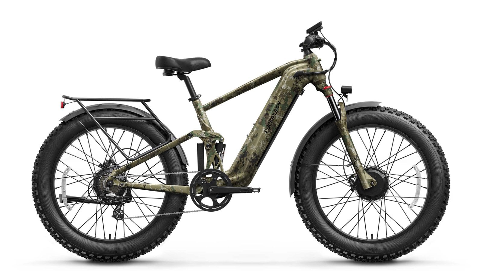 Puckipuppy GoldenR Pro electric bike on a path