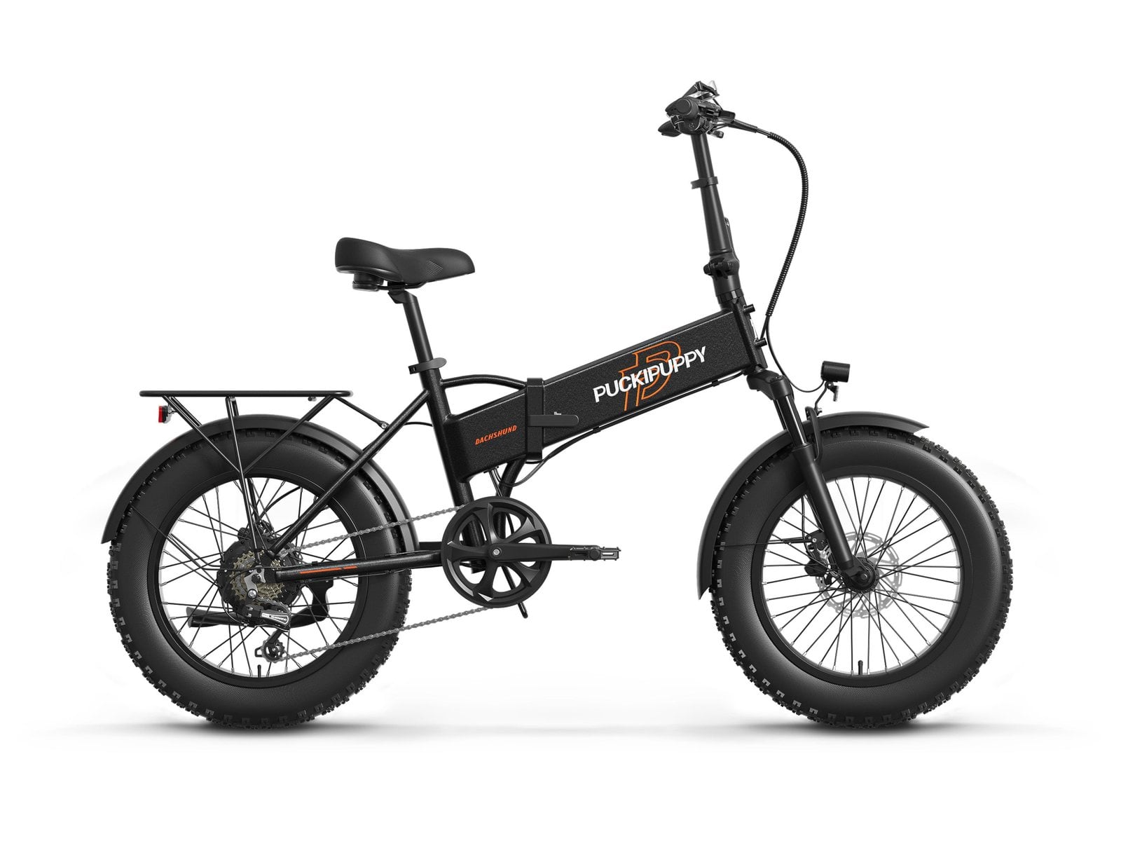 Puckipuppy Dachshund electric bike in black