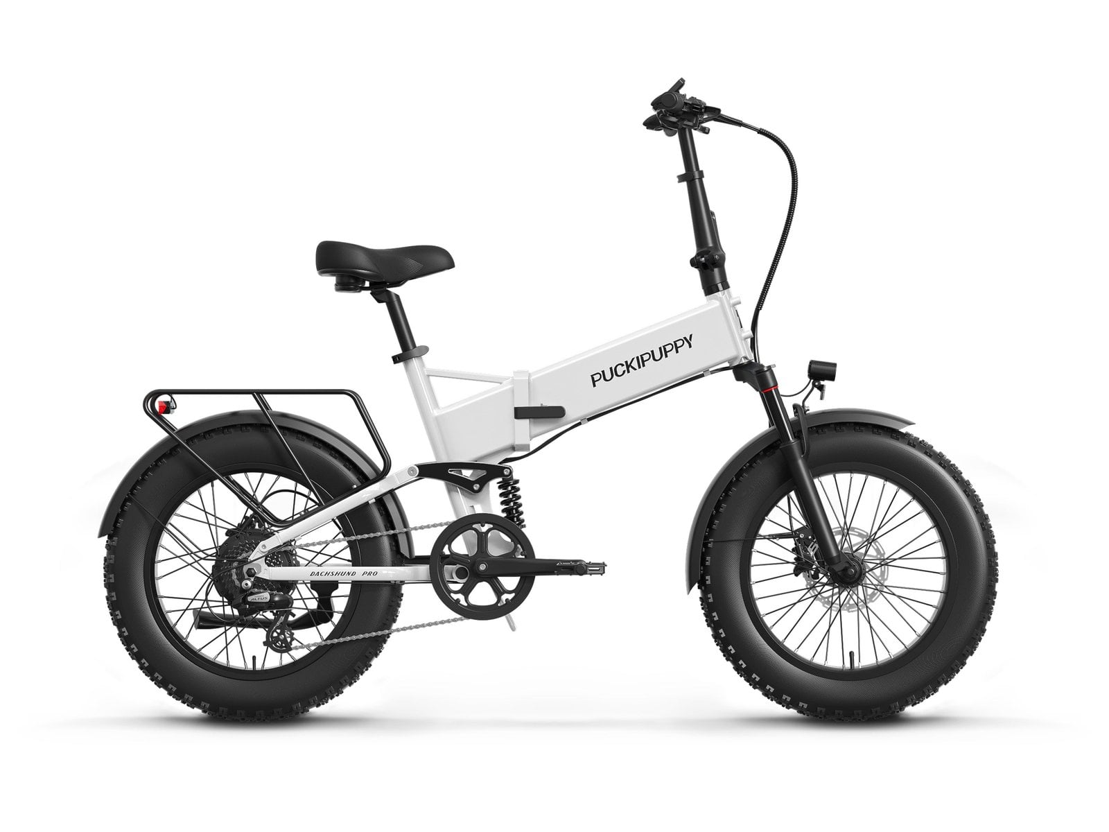 Puckipuppy Dachshund Pro electric bike in white