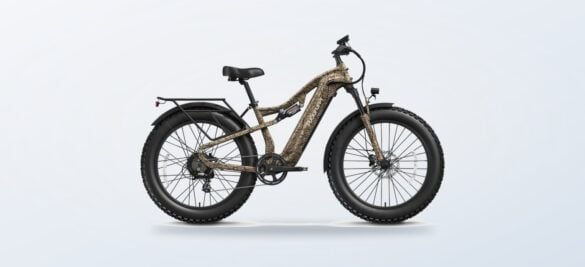 Puckipuppy Labrador Pro electric bike in camouflage finish