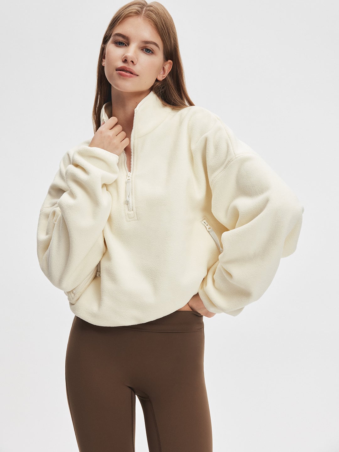 1/4 Zip Fleece Sweatshirt