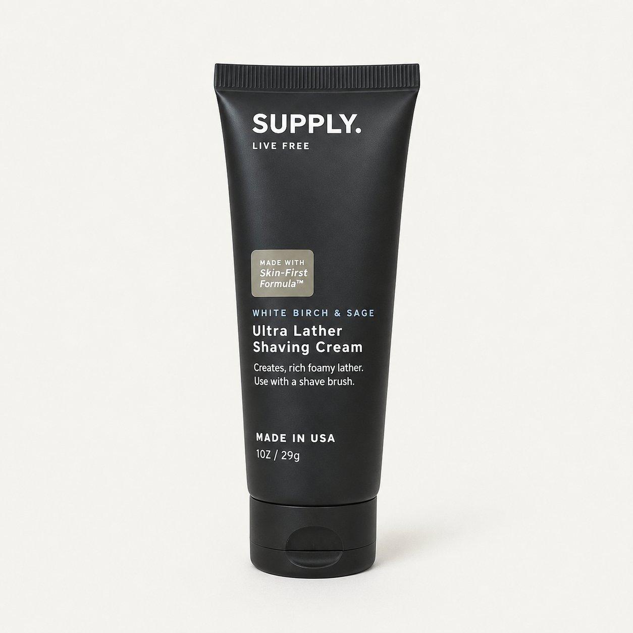 Supply Travel Ultra Lather Shaving Cream jar