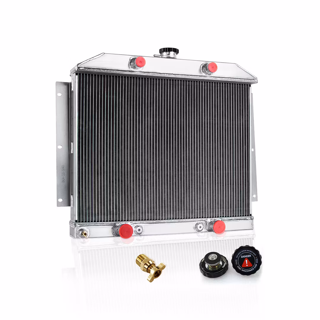 Four-row aluminum radiator for a Mercury Monterey