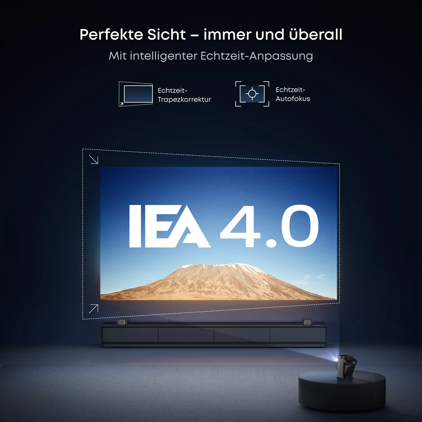 Abnehmbare Lautsprecher des Nebula P1 Projektors