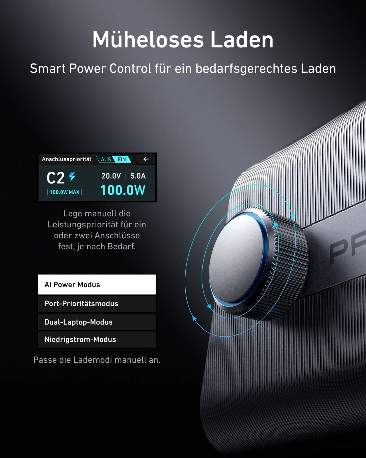 Anker Prime Ladegerät in einer Mehrgeräte-Konfiguration