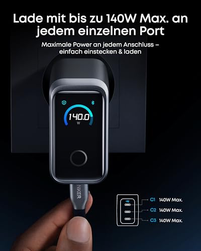 Anschlüsse am Anker Prime Ladegerät