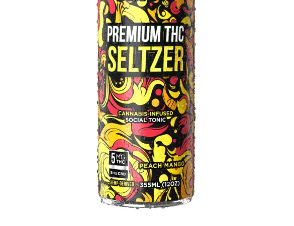 Binoid Good Vibes Peach Mango THC seltzer can