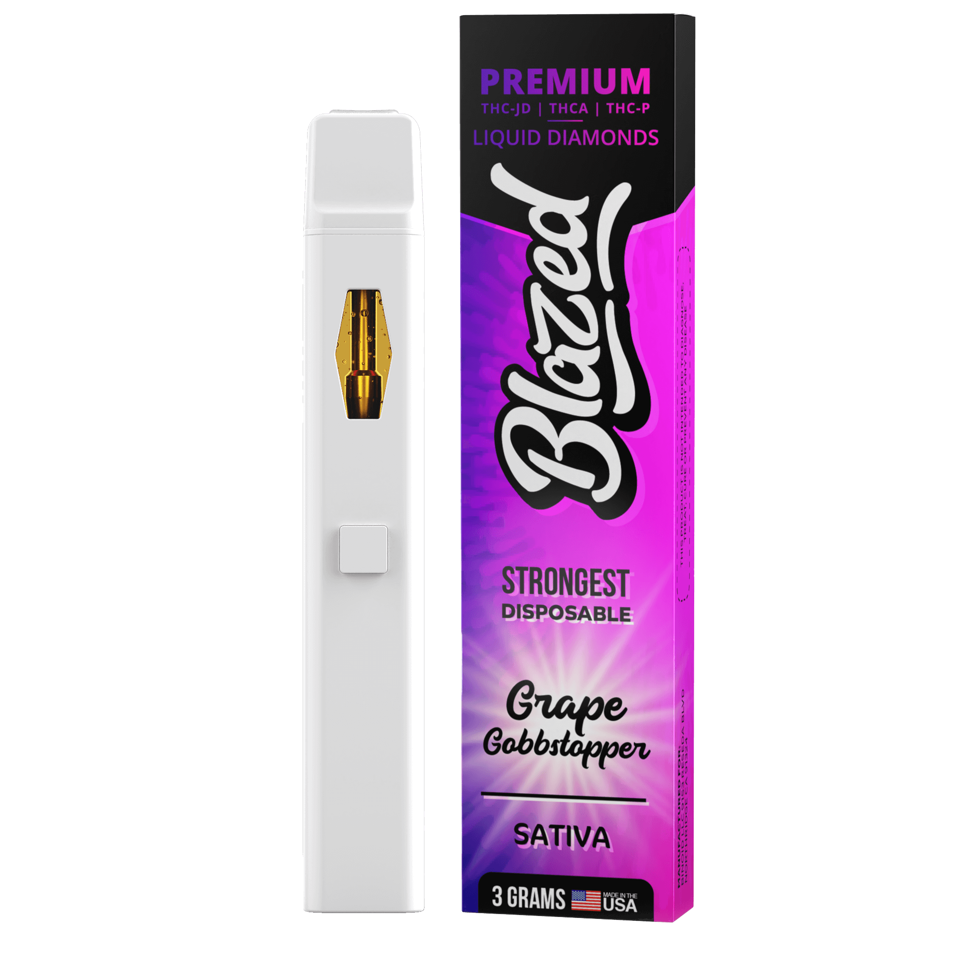Blazed Grape Gobbstopper disposable vape product