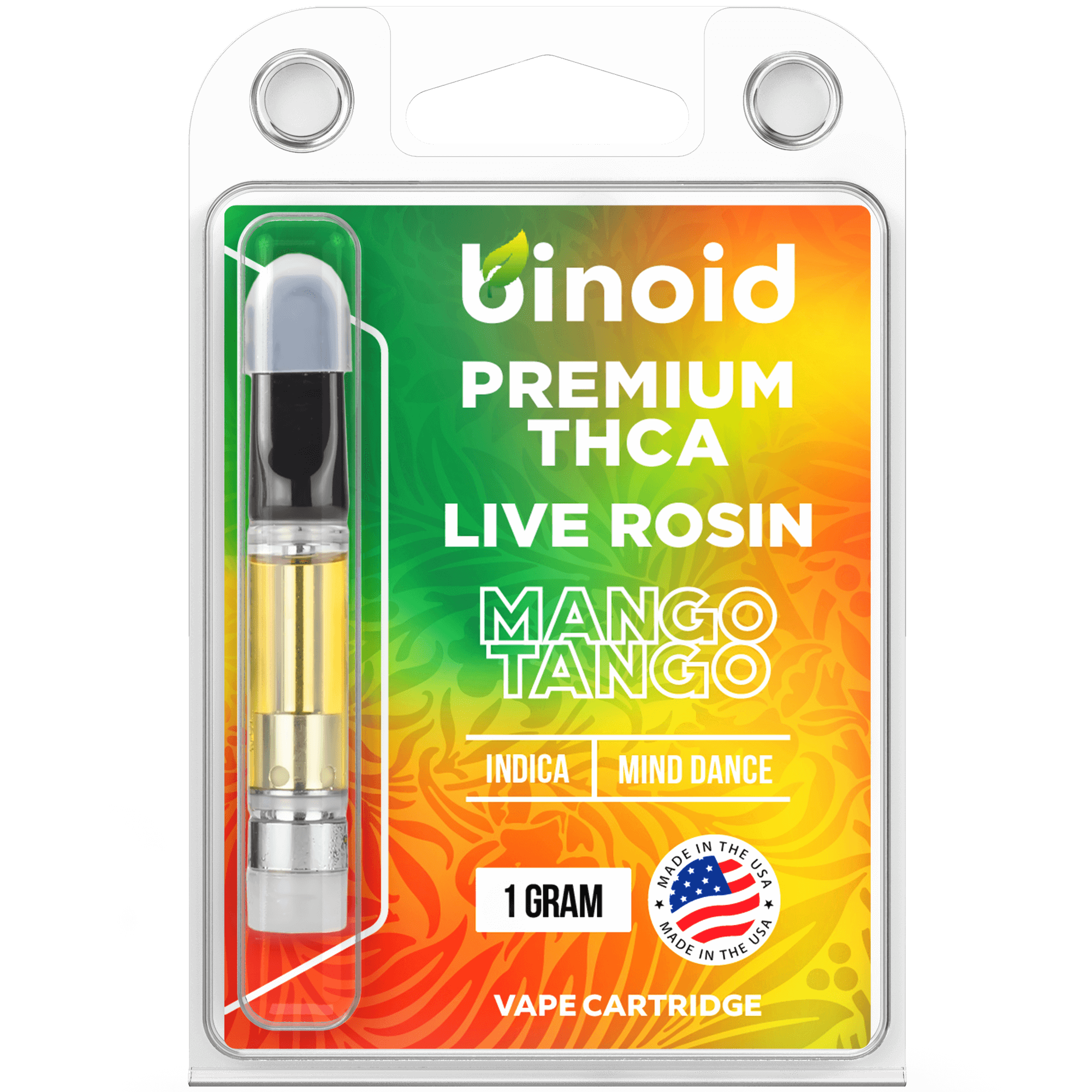 Binoid Exotic Kush THCA vape cartridge