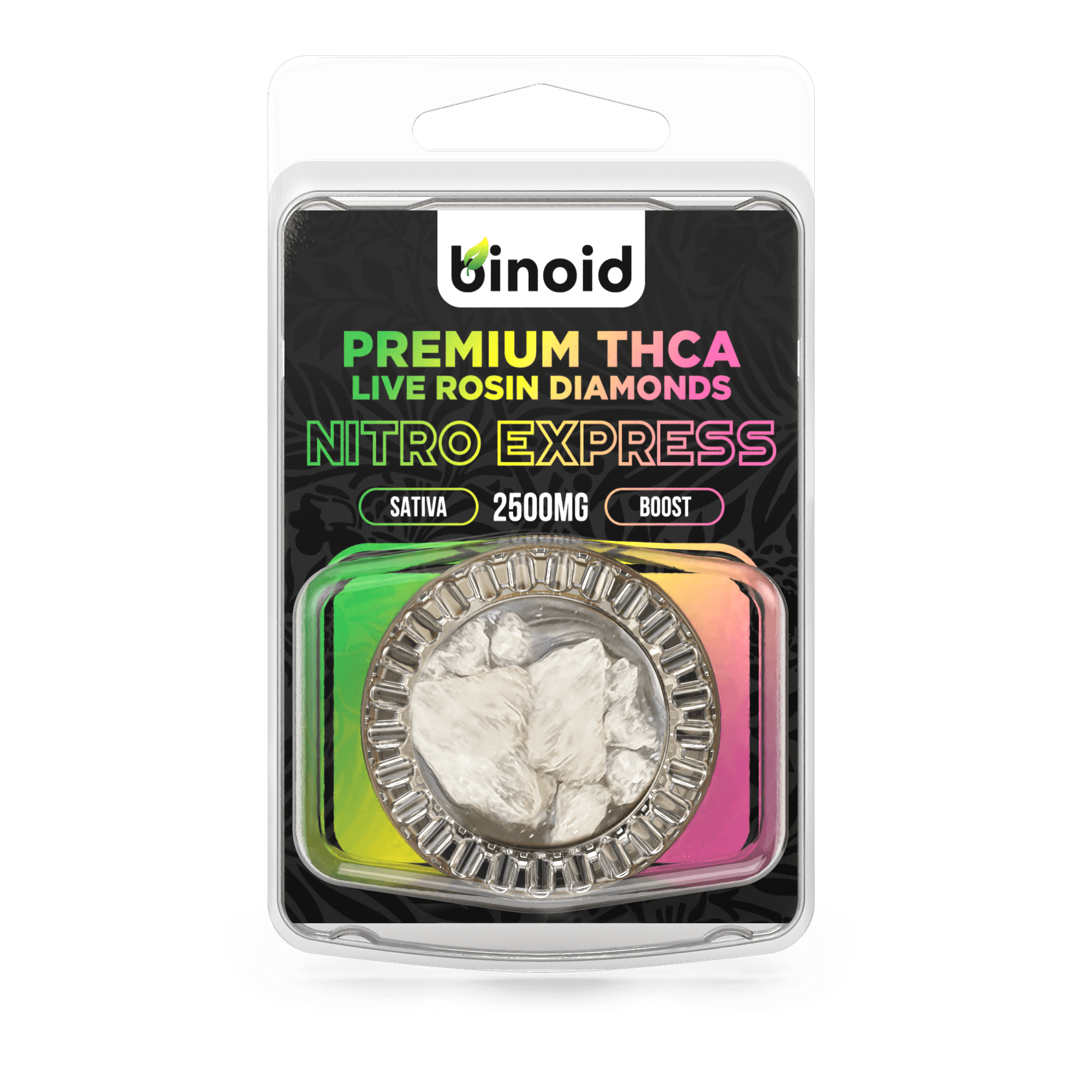 Binoid THCA Diamonds product package
