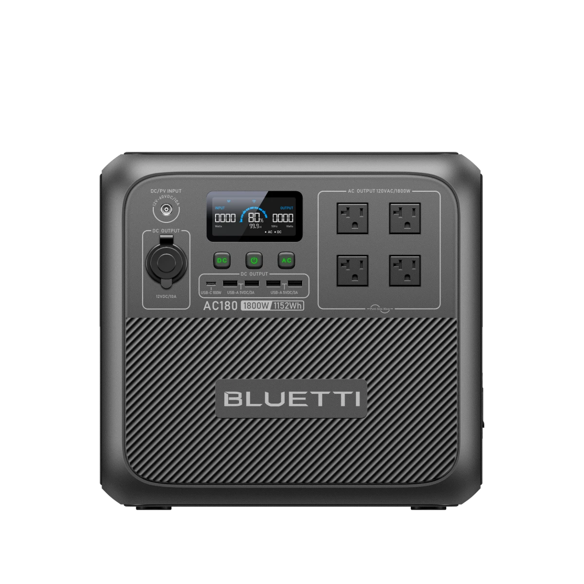 BLUETTI AC180 portable power station product view