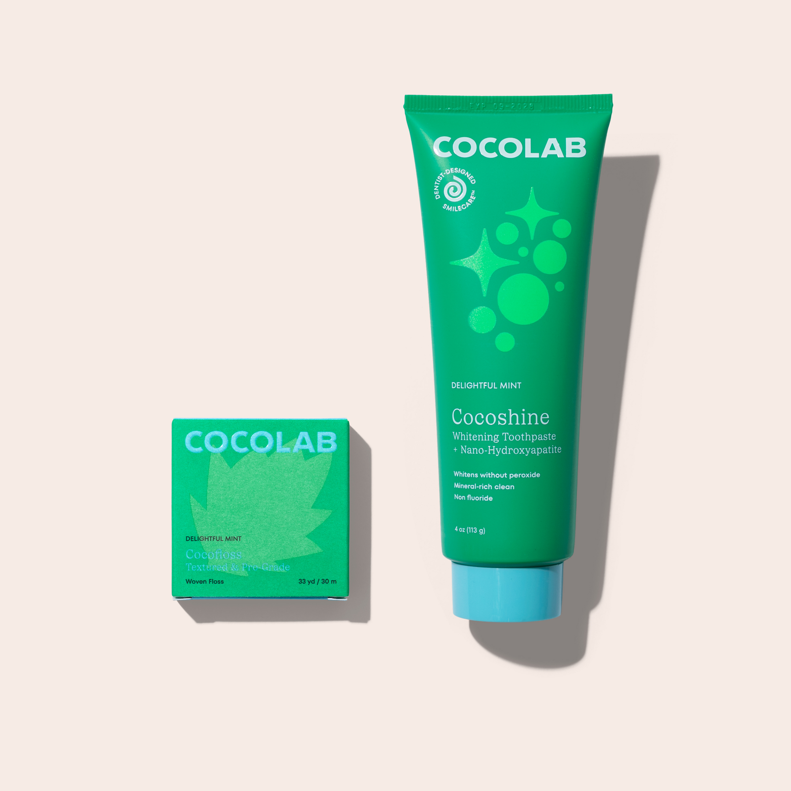 Shine and Floss Kit with toothpaste and Cocofloss