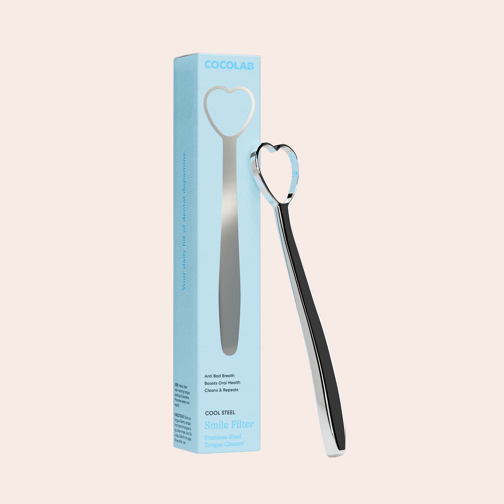 Cool Steel Smile Filter tongue cleaner