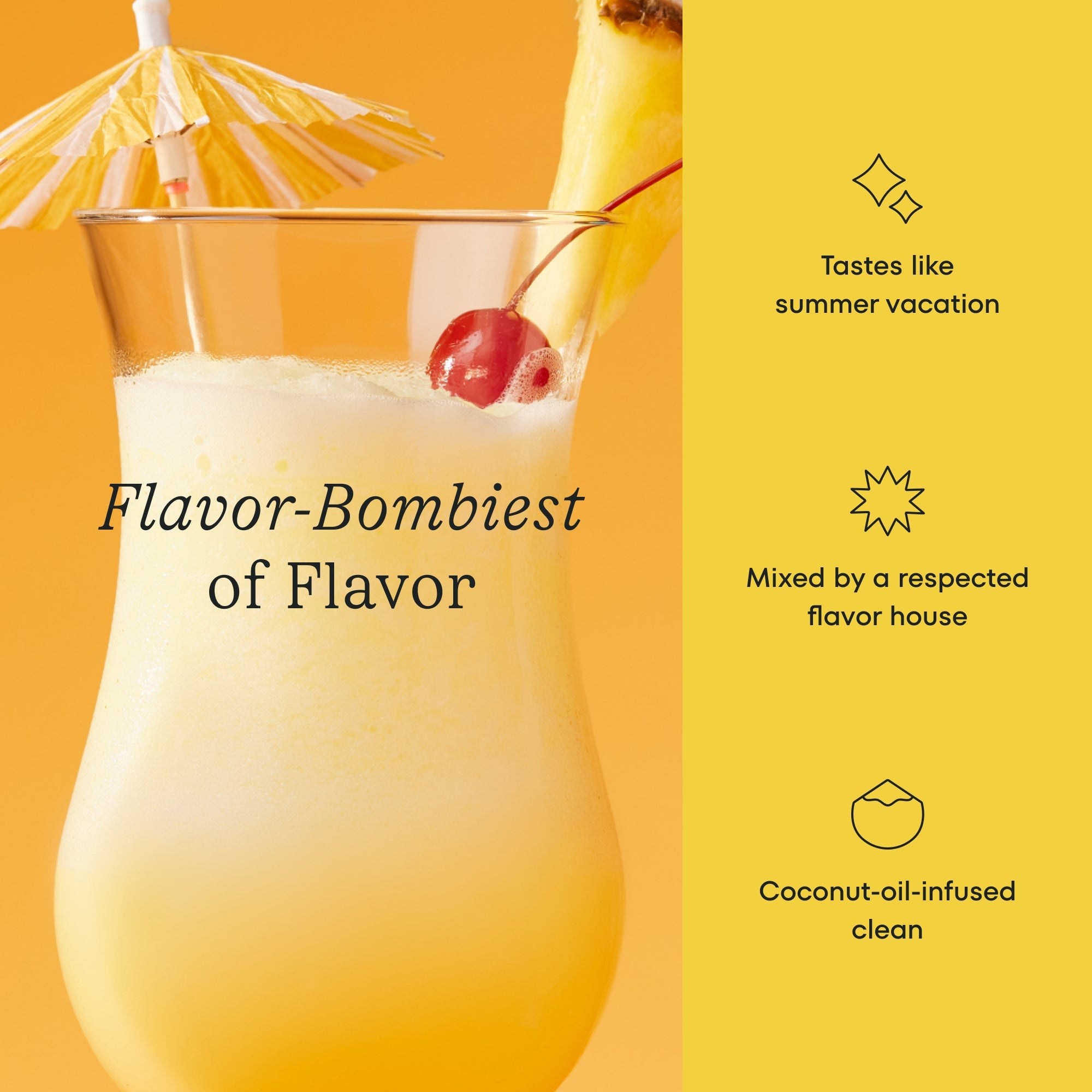 Cocoshine Pina Colada toothpaste flavor profile