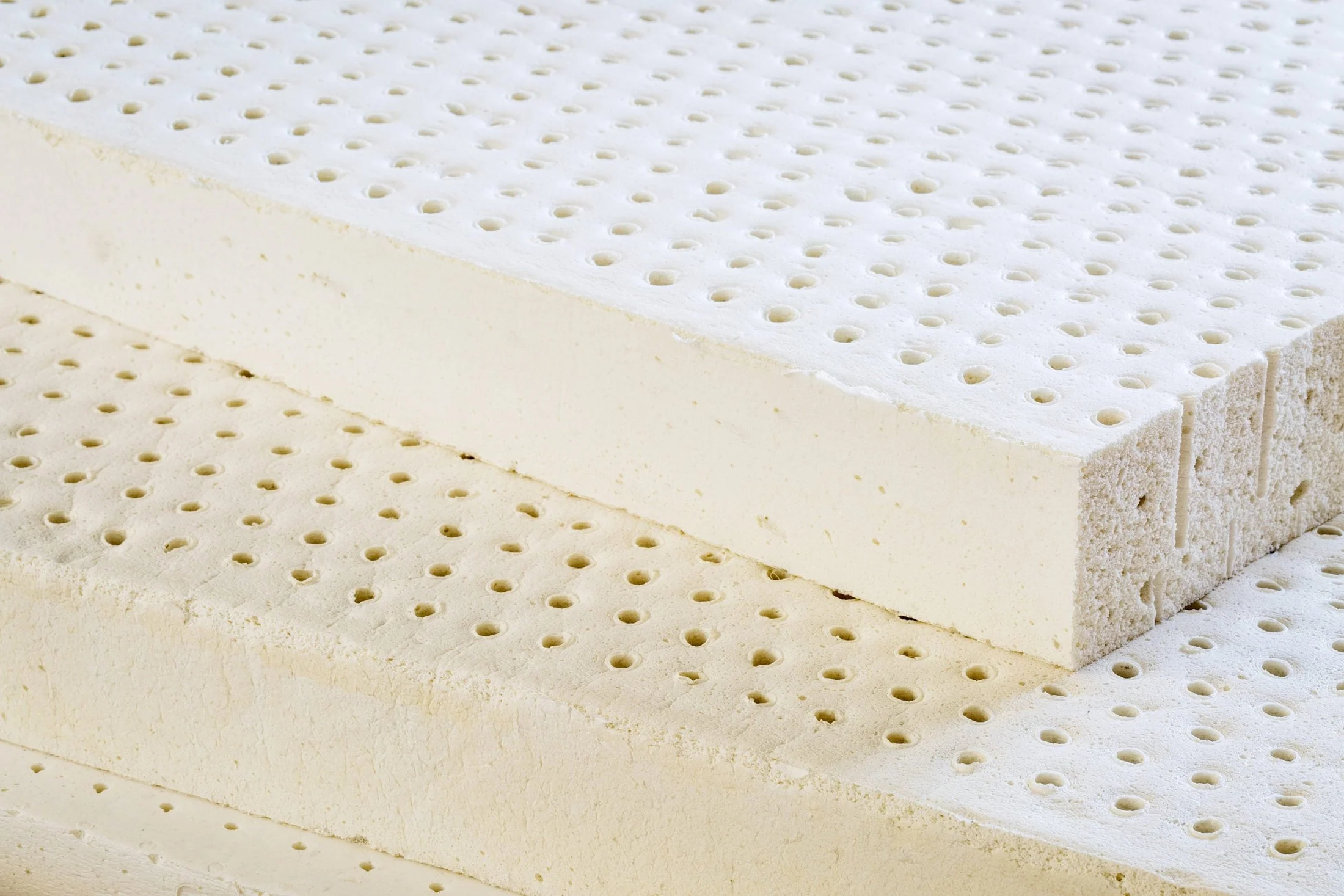 Dunlop latex mattress layers