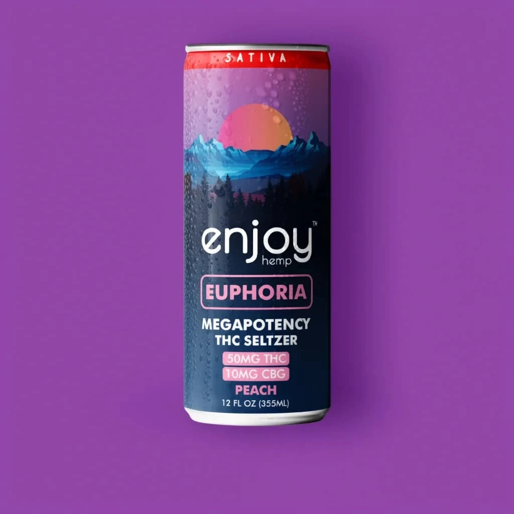 Enjoy Hemp beverage category display