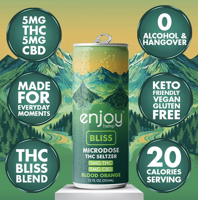 Bliss THC drink product package