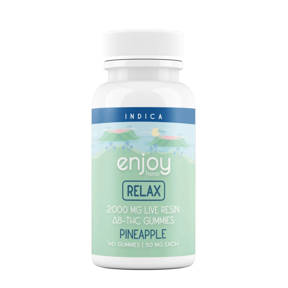Enjoy Hemp Relax pineapple gummy package