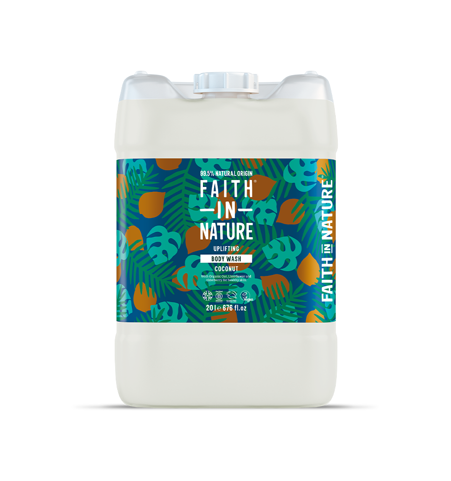 Faith In Nature Coconut body wash refill container