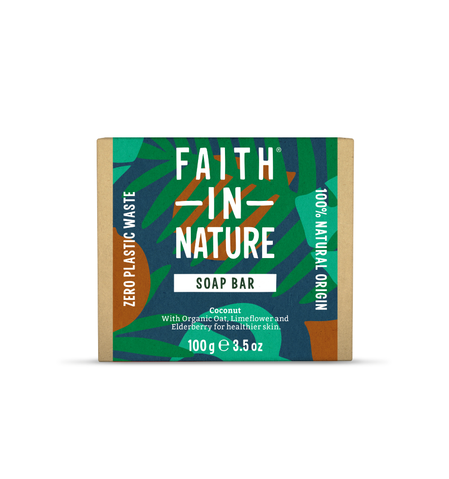 Faith In Nature plastic-free coconut soap bar