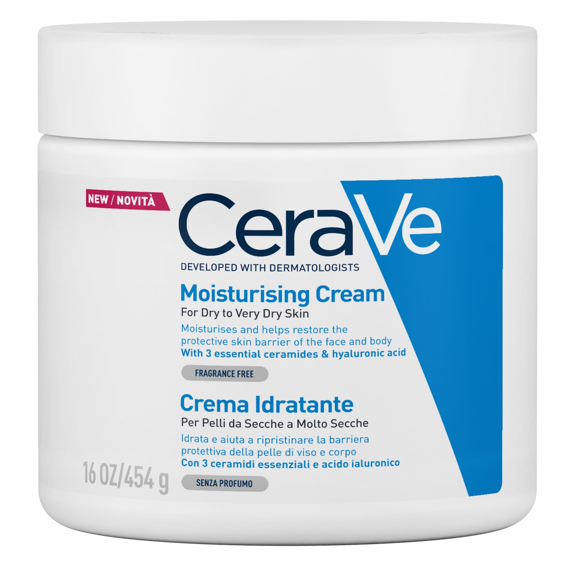 Vaso di crema idratante CeraVe