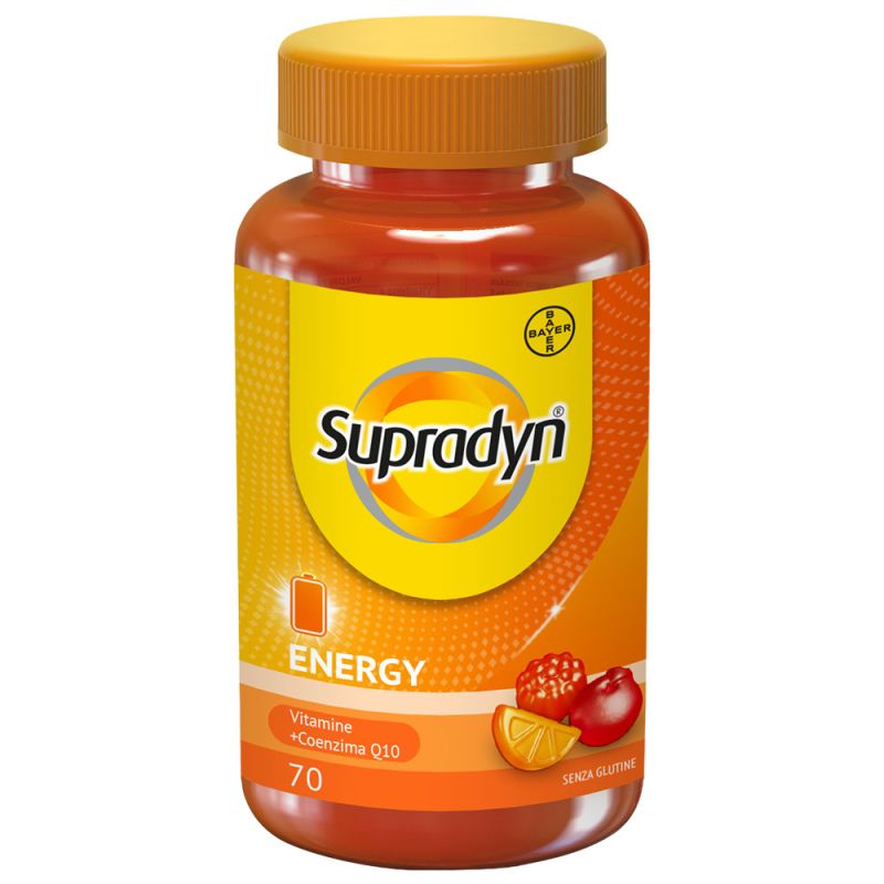 Flacone di Supradyn Energy con vitamine e coenzima Q10