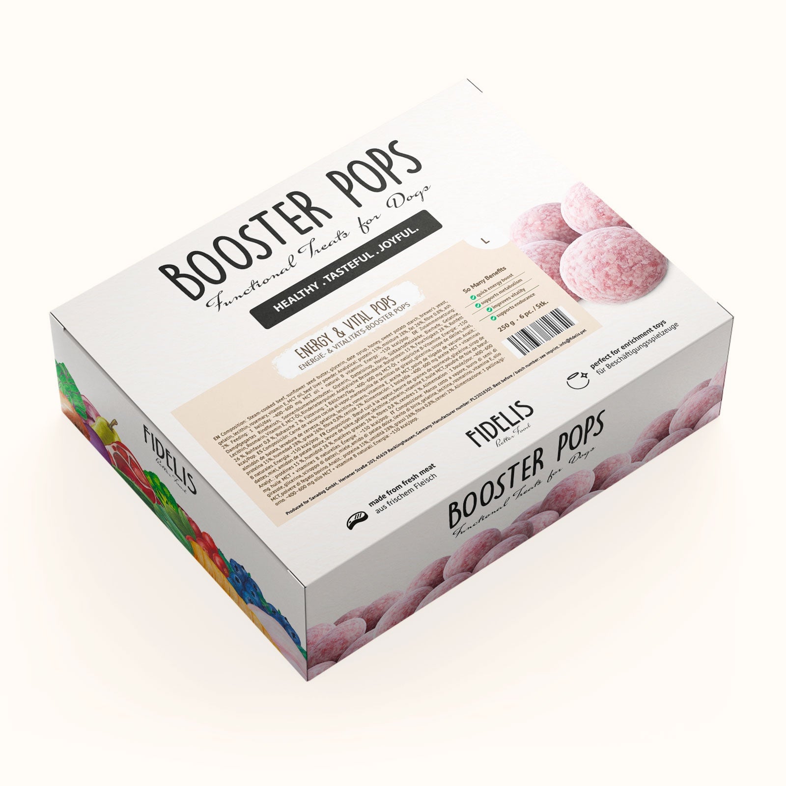Fidelis Energie- und Vitalitäts-Booster Pops