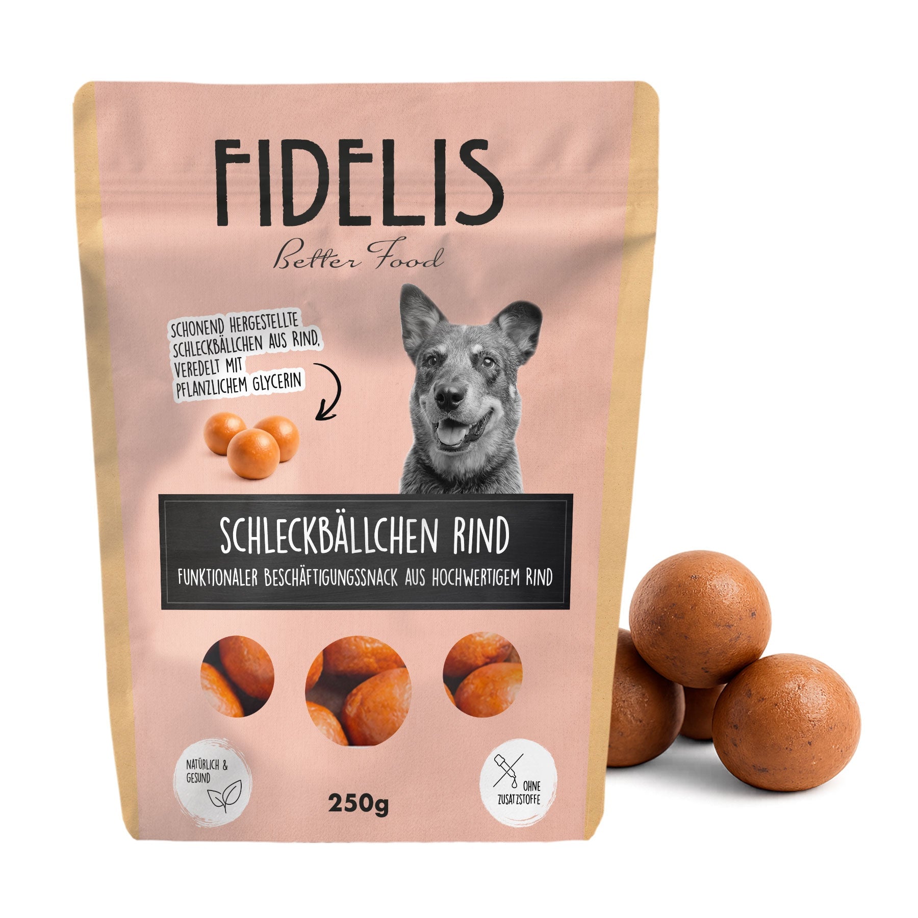 Fidelis Schleckbällchen mit Rind