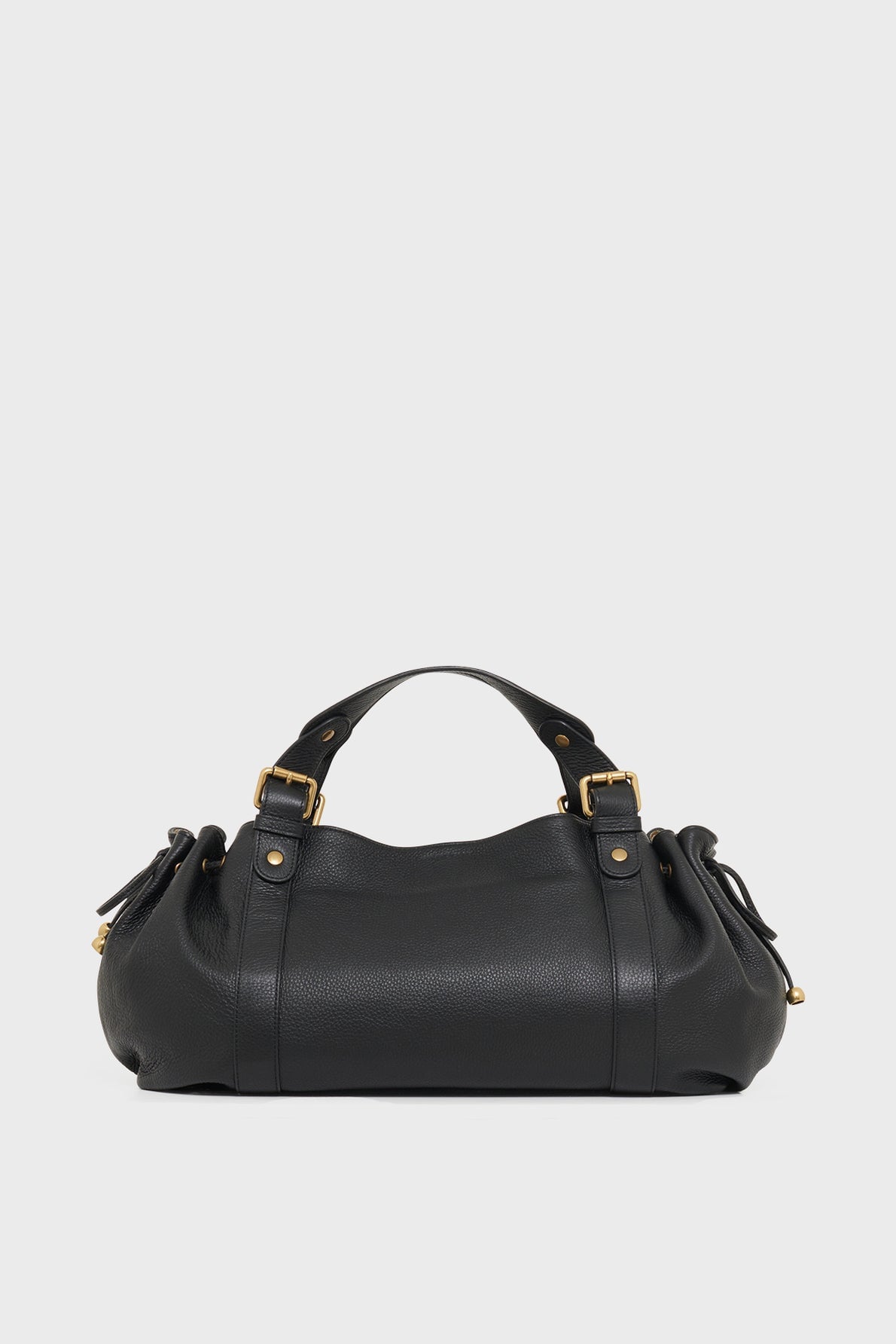 Sac à main Gerard Darel 24H en cuir noir avec détails métalliques