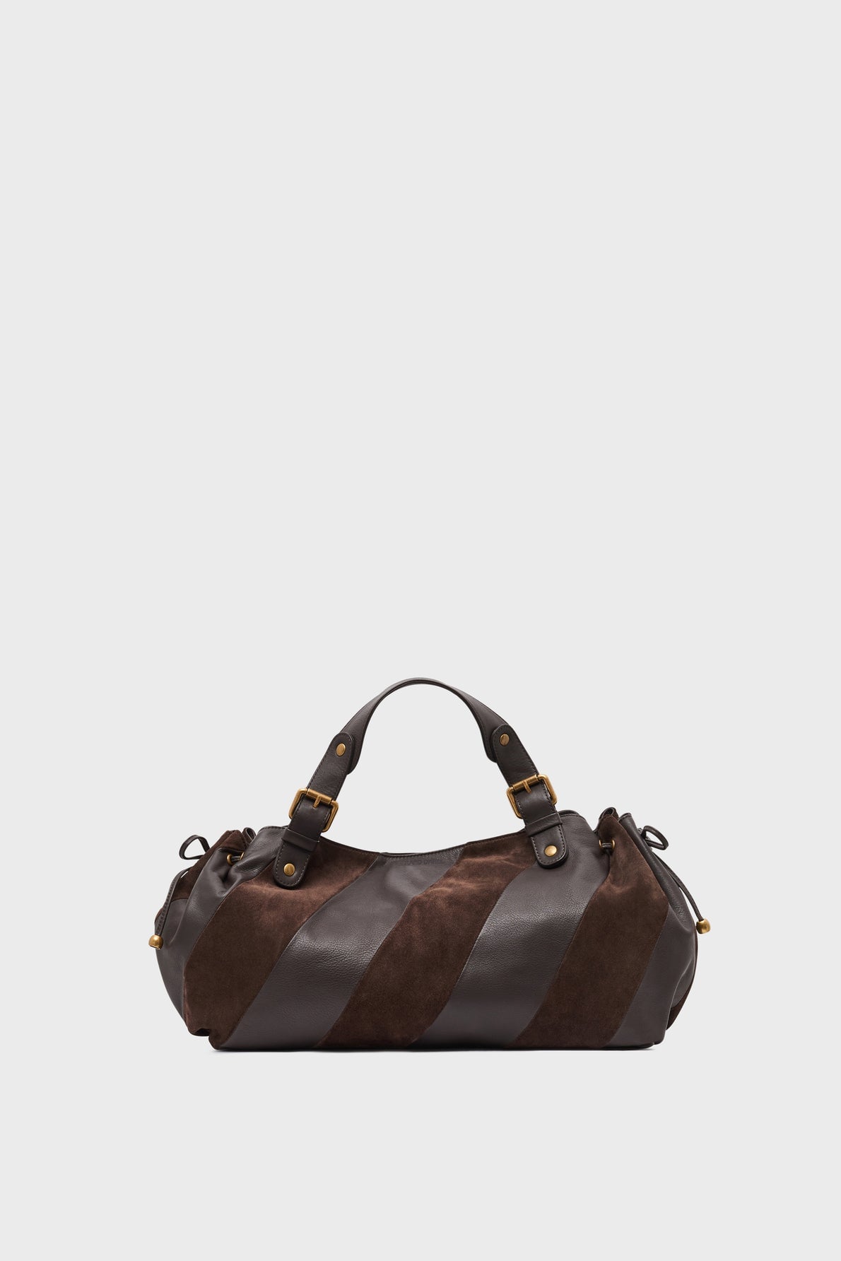 Sac Gerard Darel 24H en toile enduite et cuir avec patchs imprimés