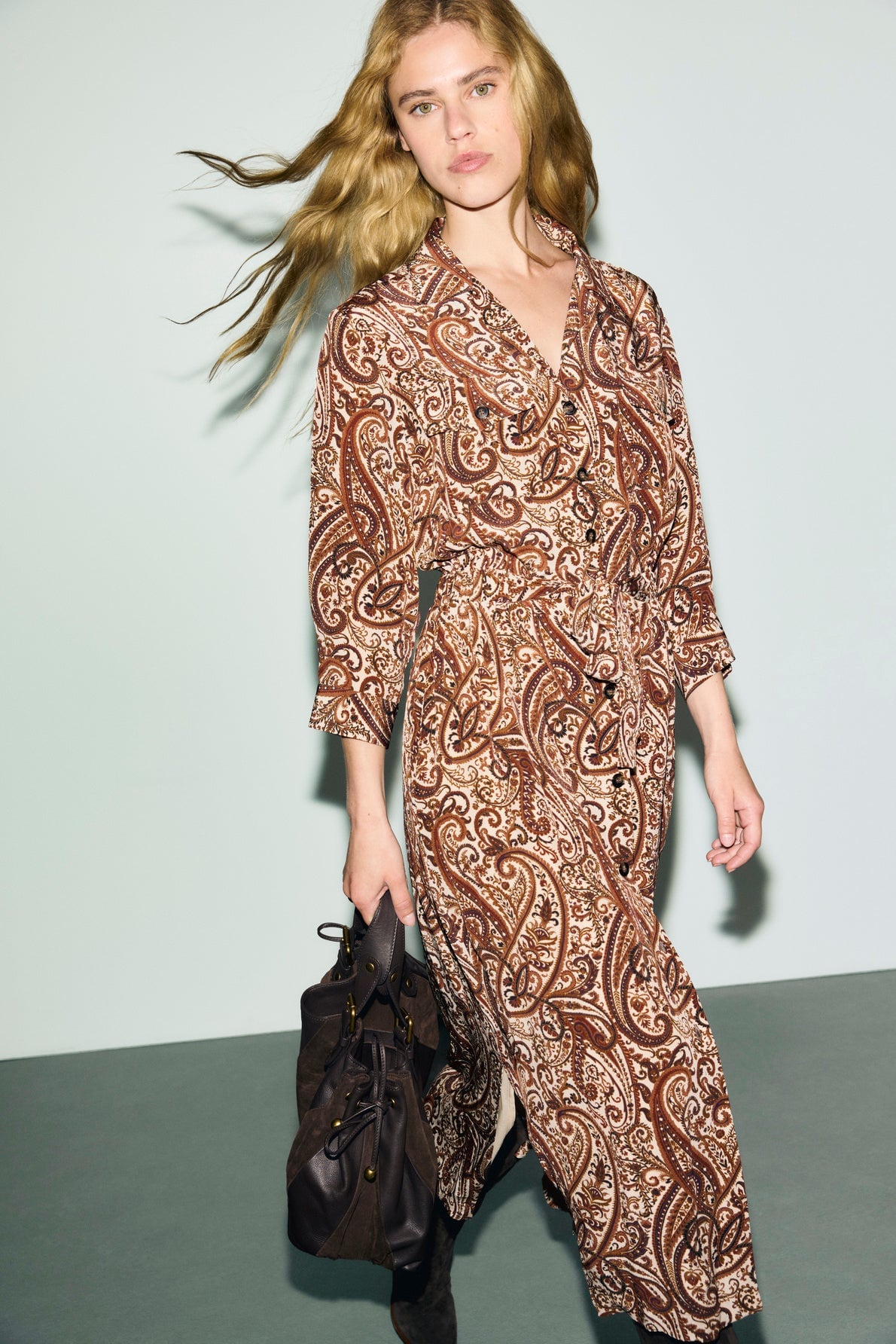 Robe Cyra droite à imprimé