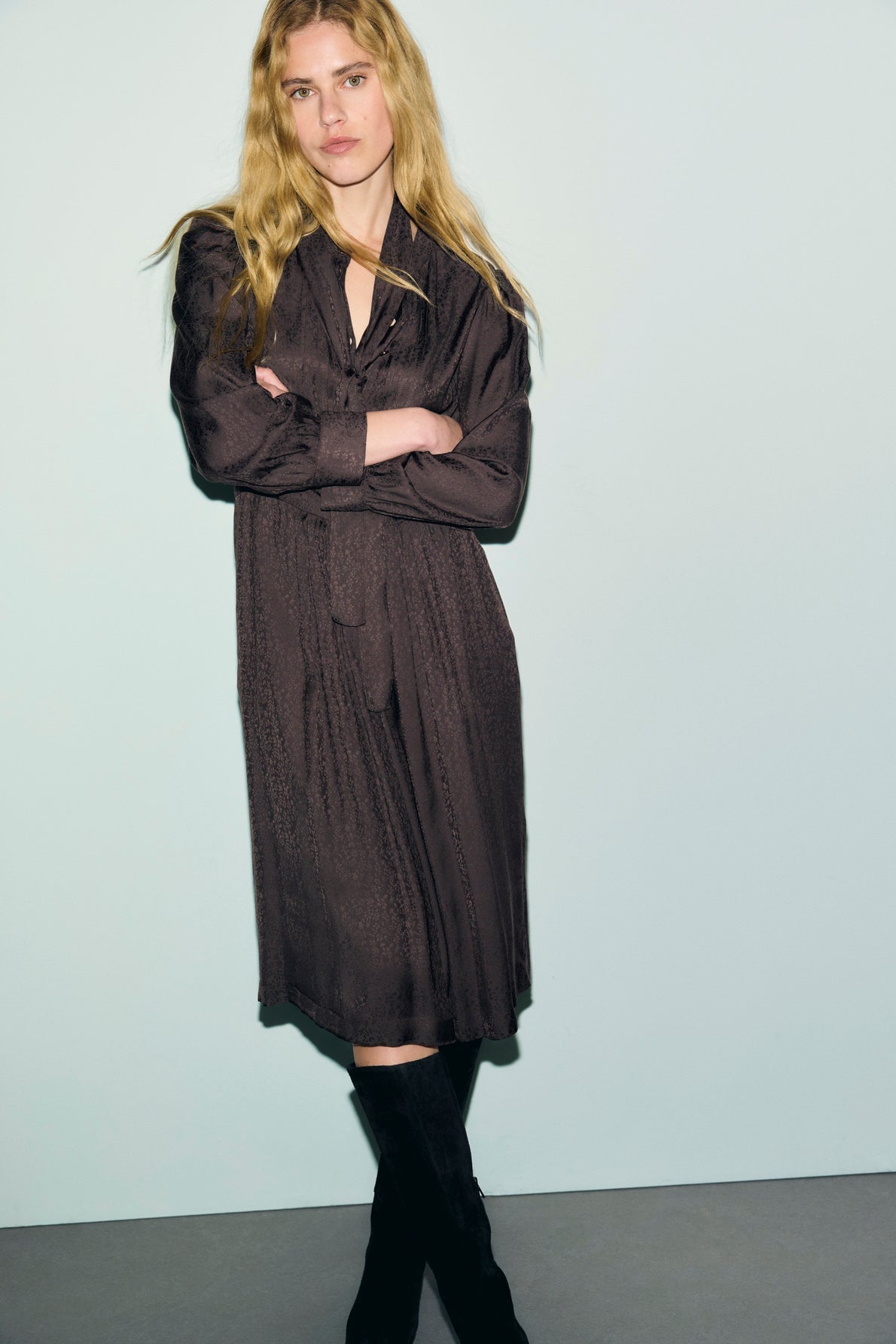 Robe Cleme Gerard Darel jacquard longueur genou