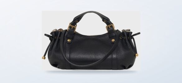Mini-sac 12H en cuir grainé photographié seul