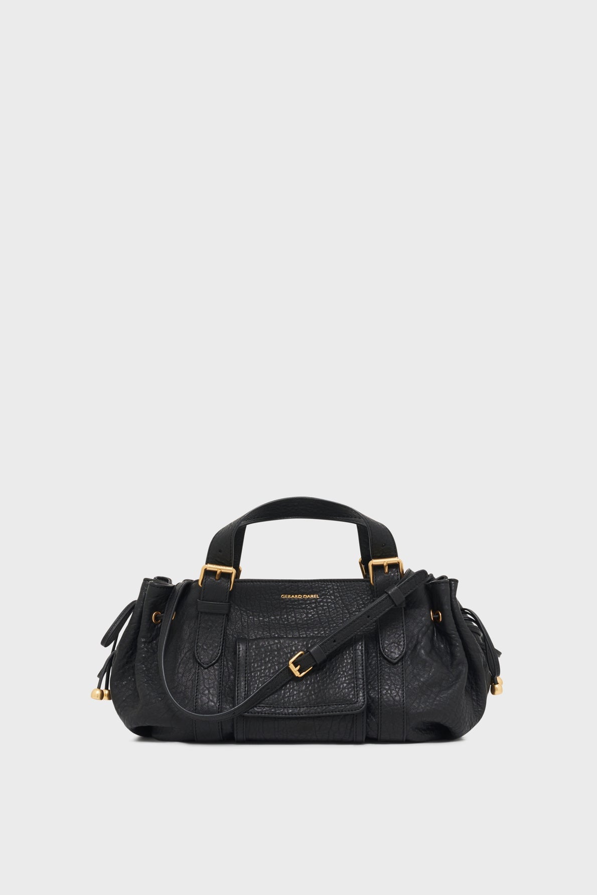 Sac 18H en cuir bullé Gerard Darel photographié seul