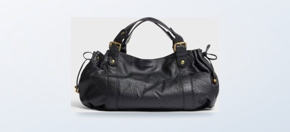 Sac à main noir en cuir Gerard Darel