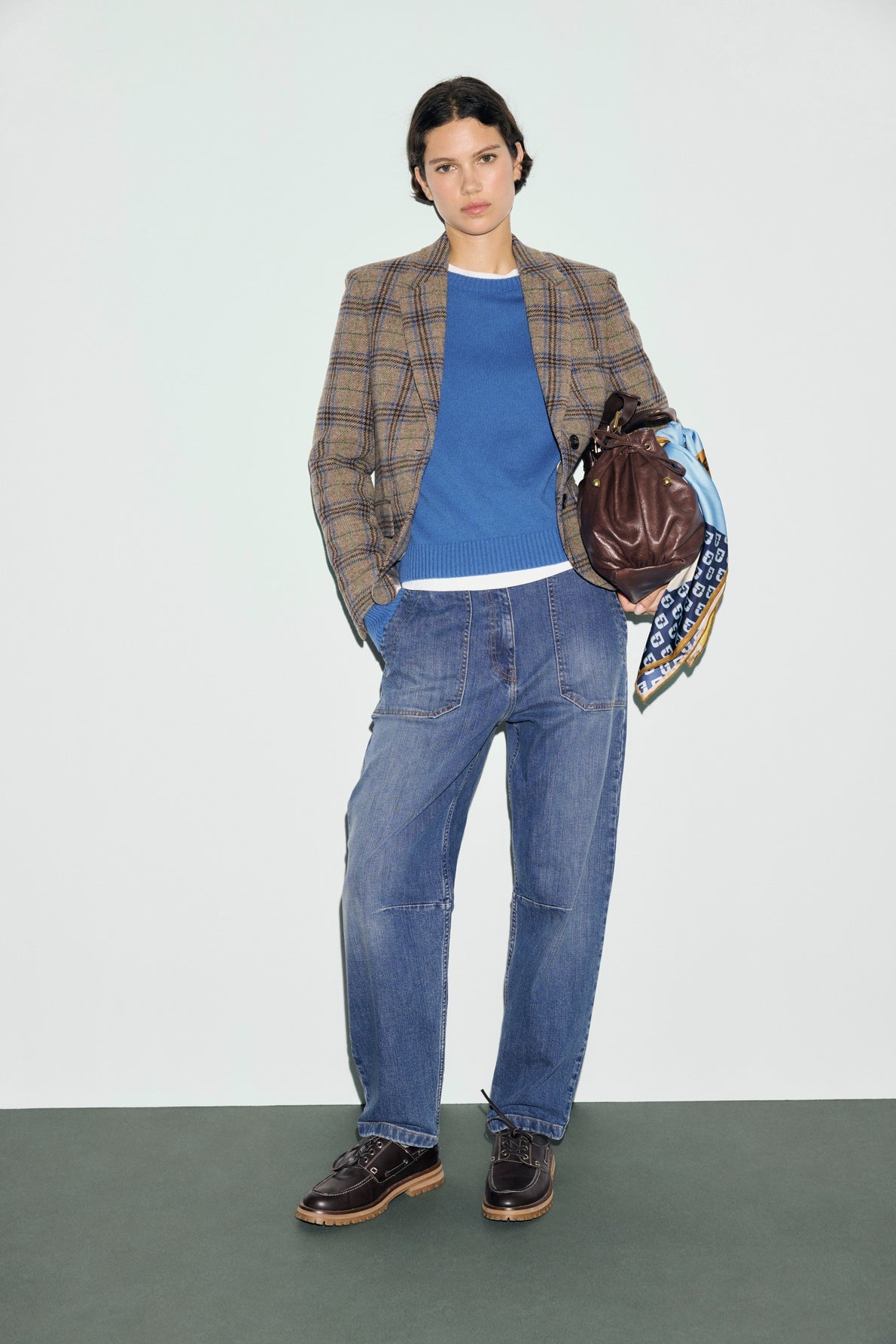 Veste Juliane Gerard Darel à carreaux en laine vierge