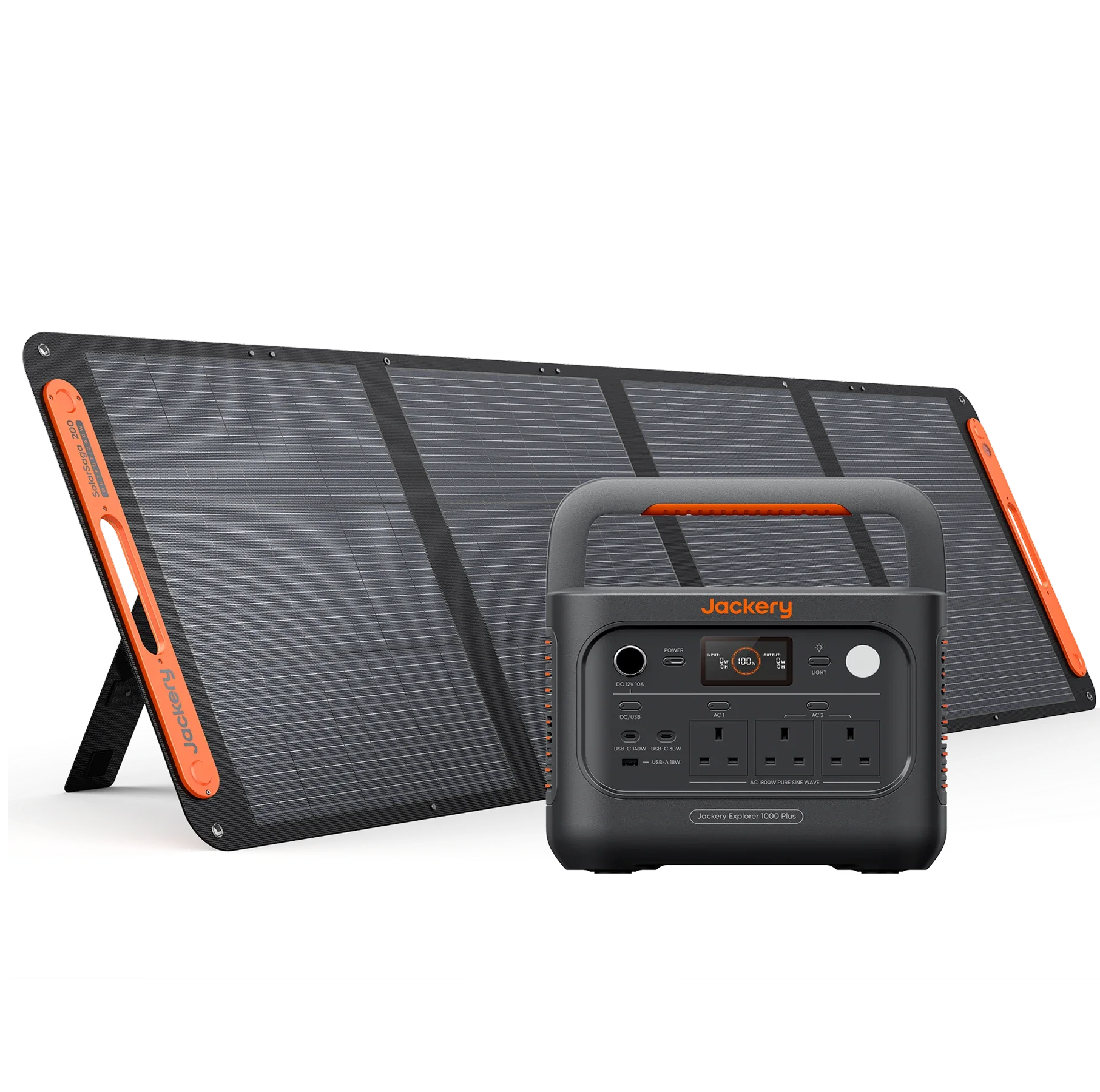 Explorer 1000 Plus v2 with a SolarSaga panel