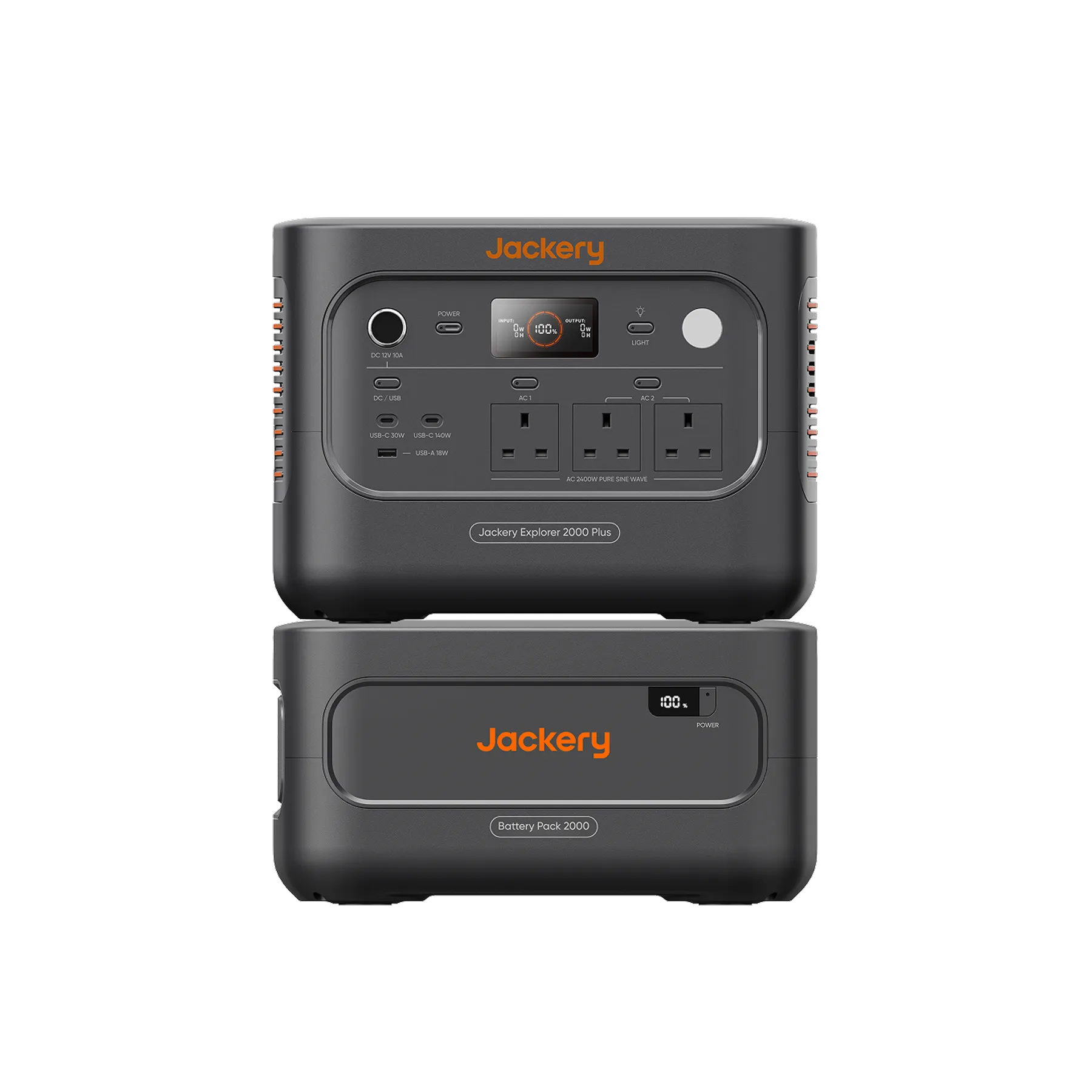 Explorer 2000 Plus v2 shown with an expansion battery pack