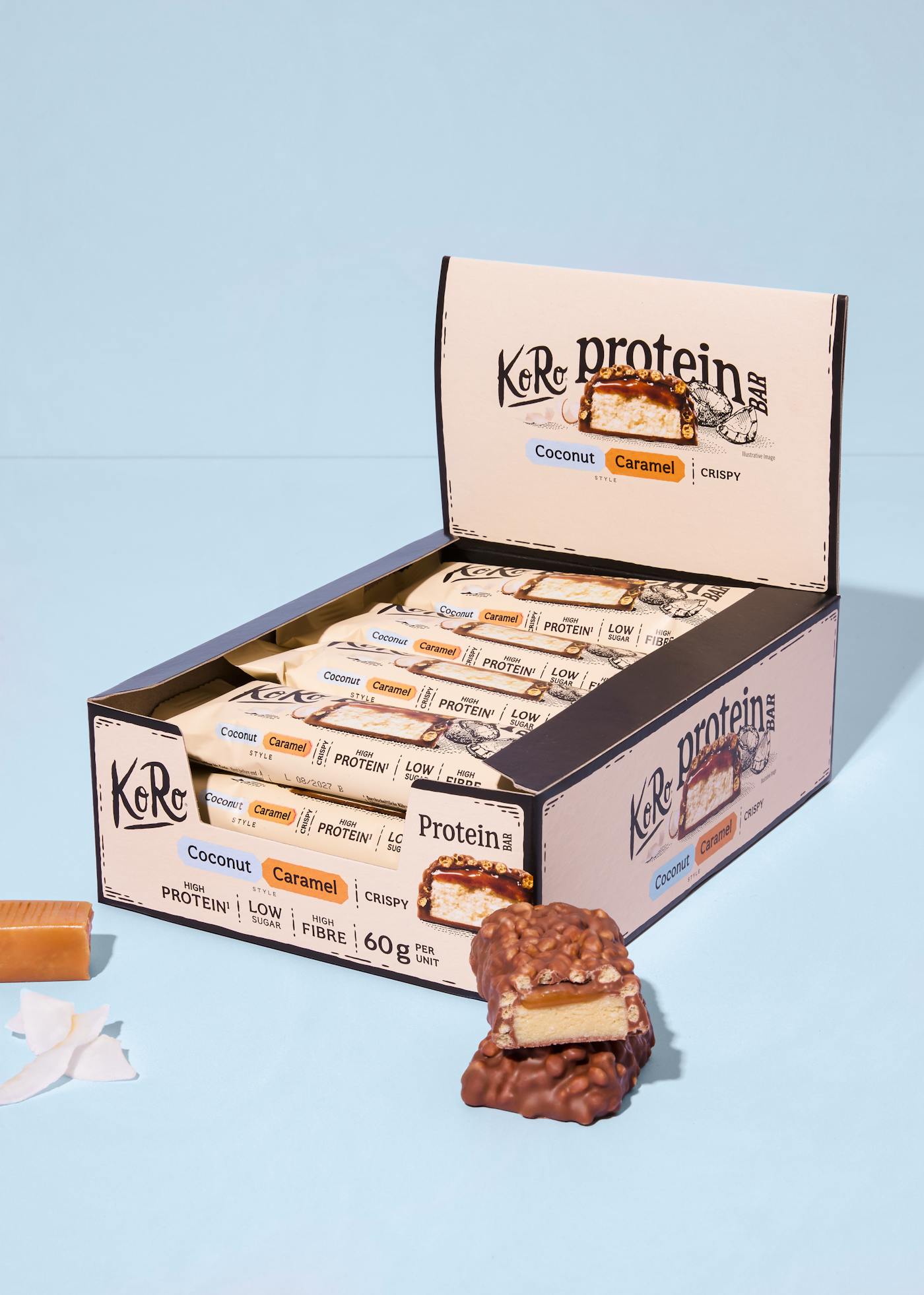 Crispy Protein Bar Coconut Caramel Style von Korodrogerie