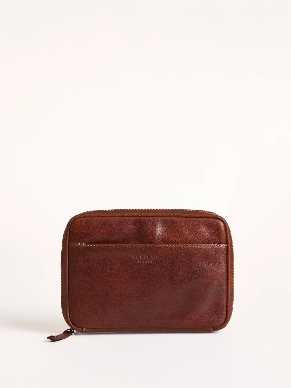Kentmere leather travel tidy with organiser pockets