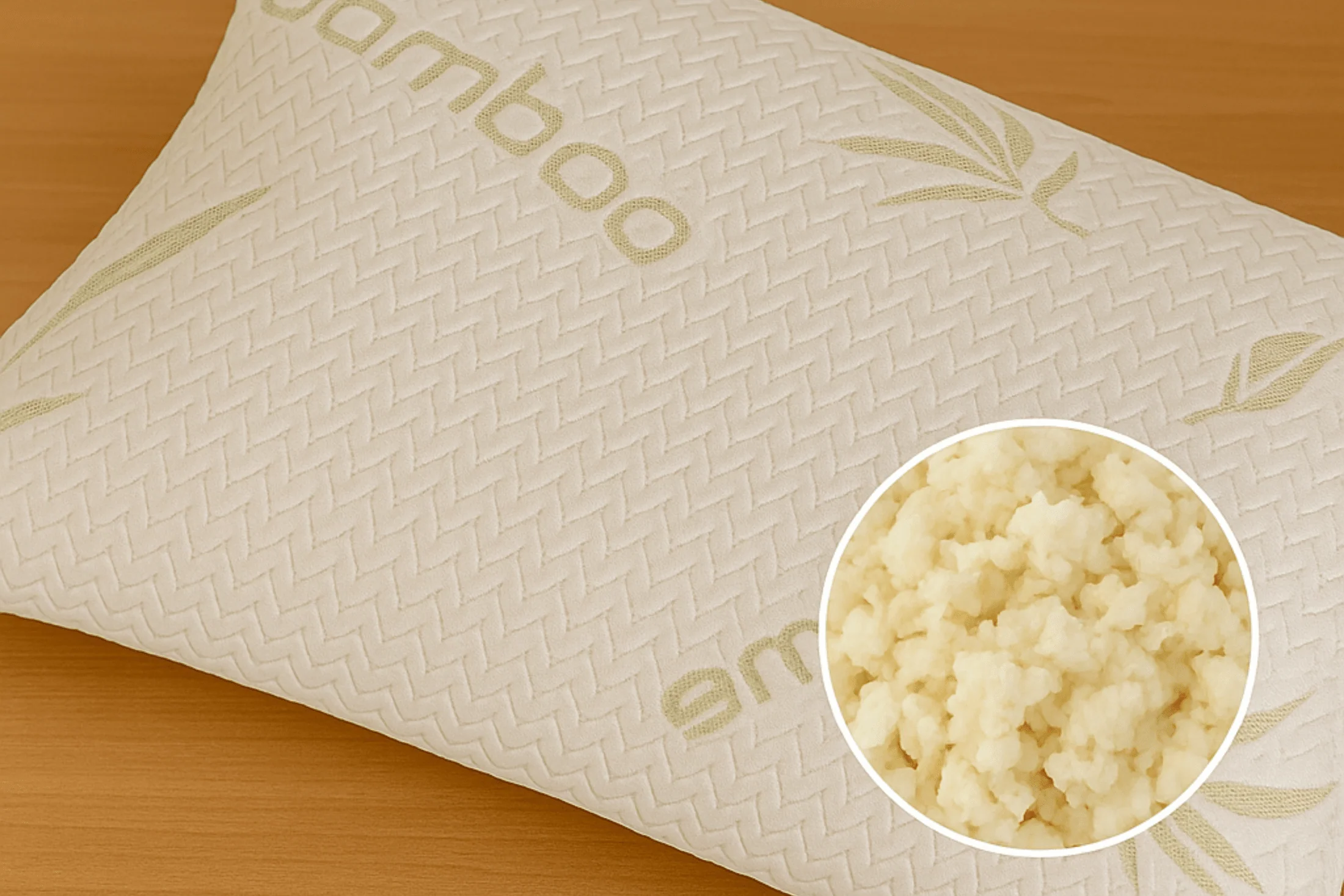 Shredded natural latex pillow