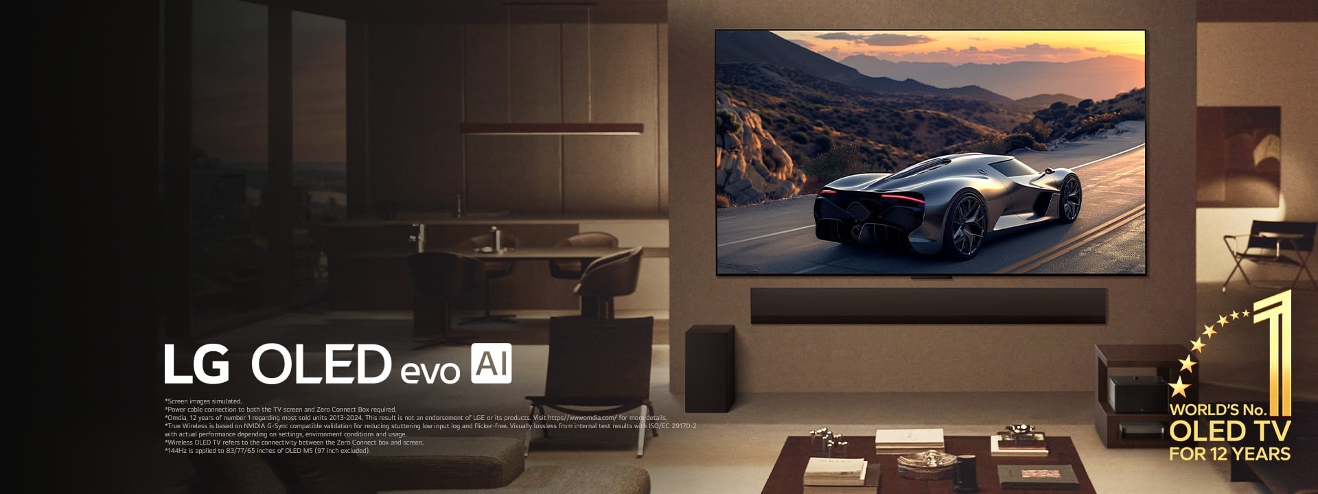 Televisor LG OLED M5 en un espacio doméstico
