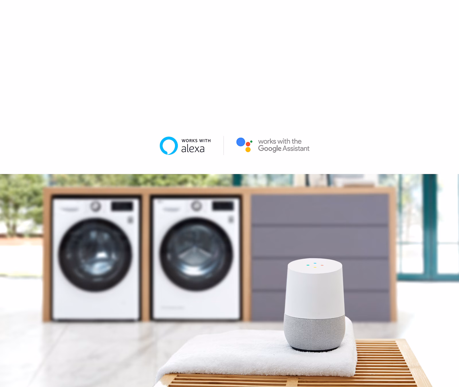 Lavadora LG Vivace asociada a ThinQ